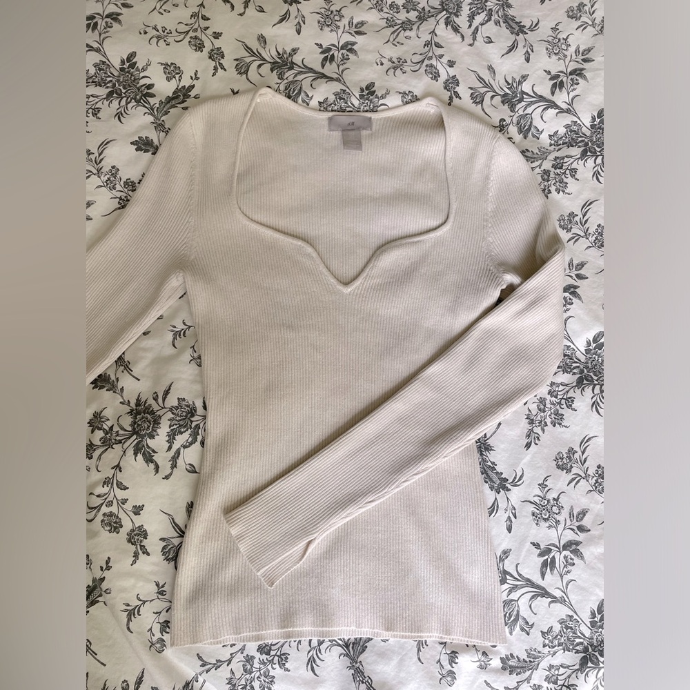 H&M RIBBED LONG SLEEVE
